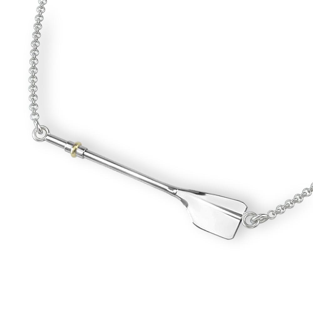 Rowing Full Oar Necklace Pendant Strokeside Designs
