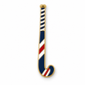Custom field hockey stick club pin on white background