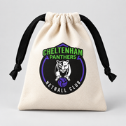 Branded netball club presentation pouch