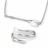 Bundle hero: Rowing Full Oar Necklace & Ring Set