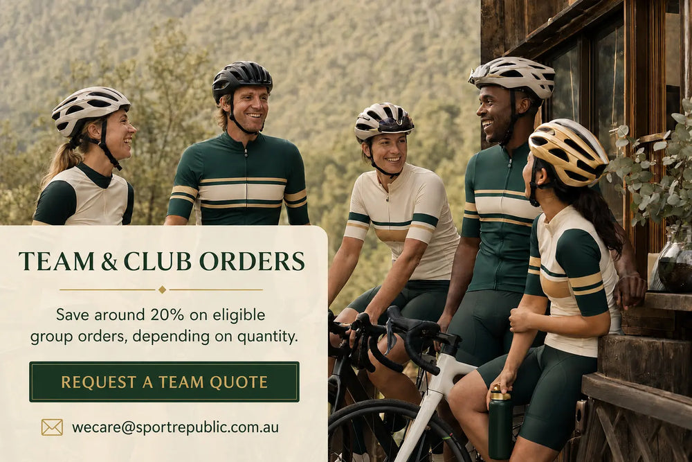 Cycling team and club orders — save around 20% depending on quantity