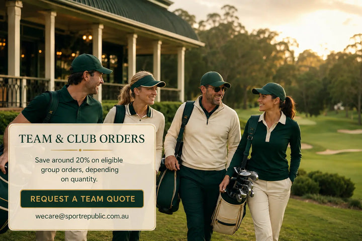 Golf team and club orders — save around 20% depending on quantity