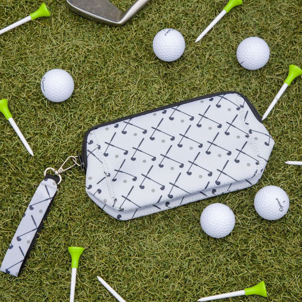 Golf Valuables Pouch - Wet Bag - Grey