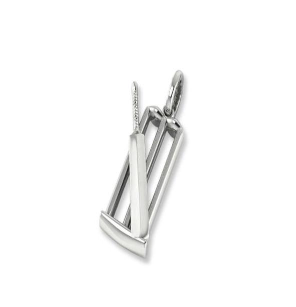 Men's Cricket Bat & Stumps Pendant thecricketism 