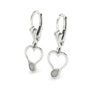Tennis Heart Hanging Earrings