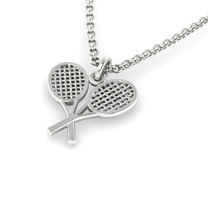Tennis Double Rackets Pendant