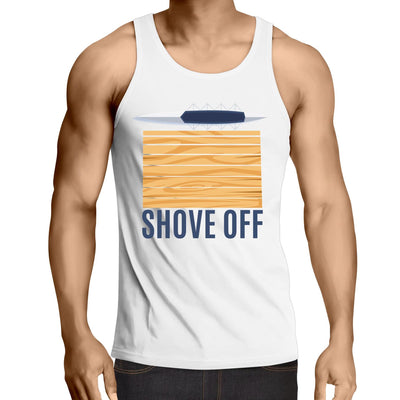 Shove Off Singlet Top Ogo Merch White Large 