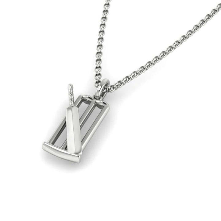 Women's Cricket Bat & Stumps Pendant