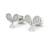 Tennis Crossed Rackets Earrings