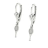 Tennis Single Racket Hanging Earrings