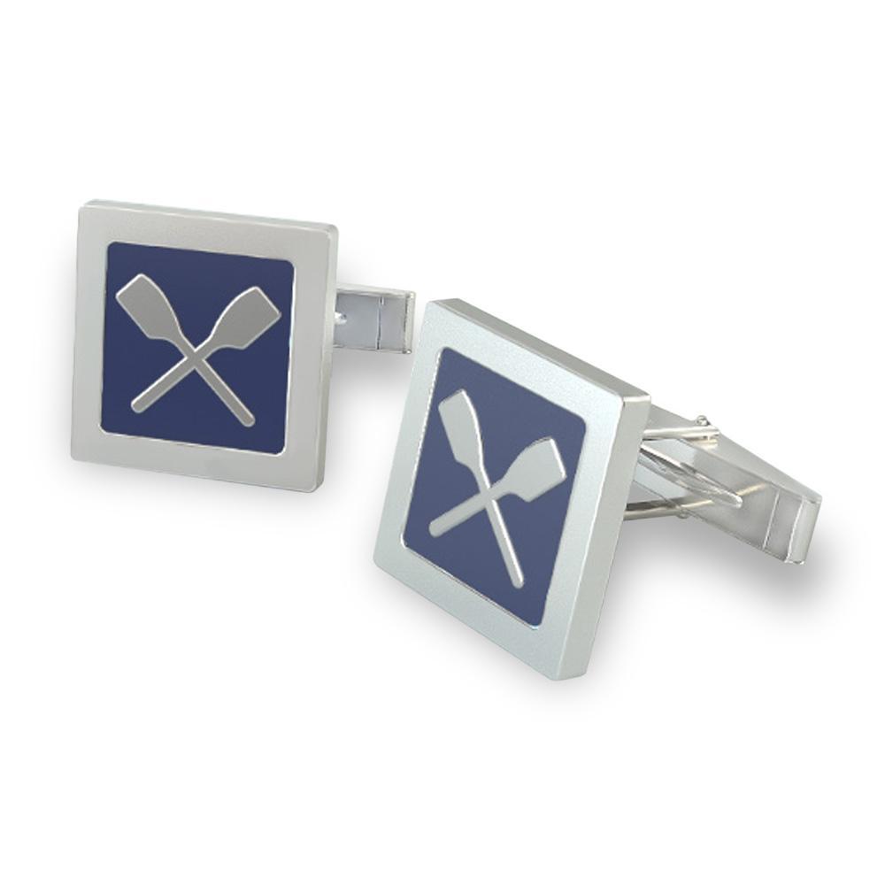 Quadrato Rowing Cufflinks Men's Jewelry Strokeside Designs 