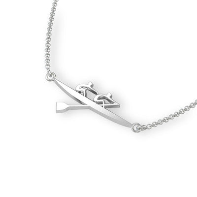 Rowing Pair Necklace Pendant Strokeside Designs 