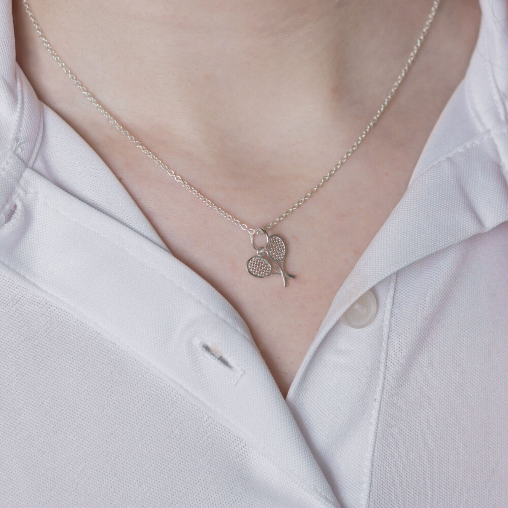 Tennis Double Rackets Pendant
