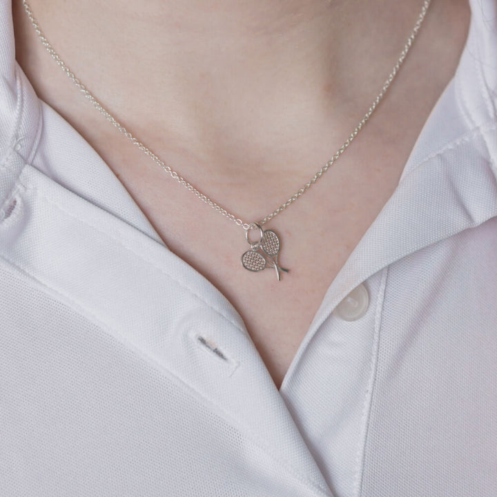 Tennis Double Rackets Pendant