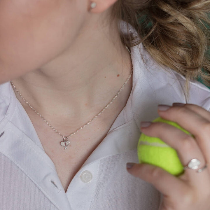 Tennis Double Rackets Pendant