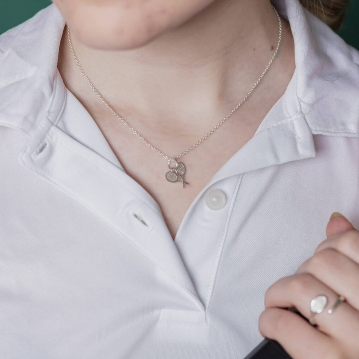 Tennis Double Rackets Pendant