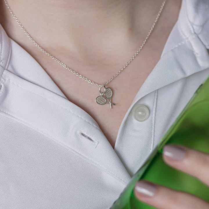 Tennis Double Rackets Pendant