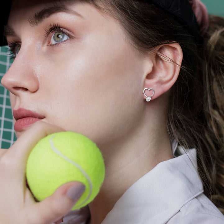 Tennisschläger Ohrstecker