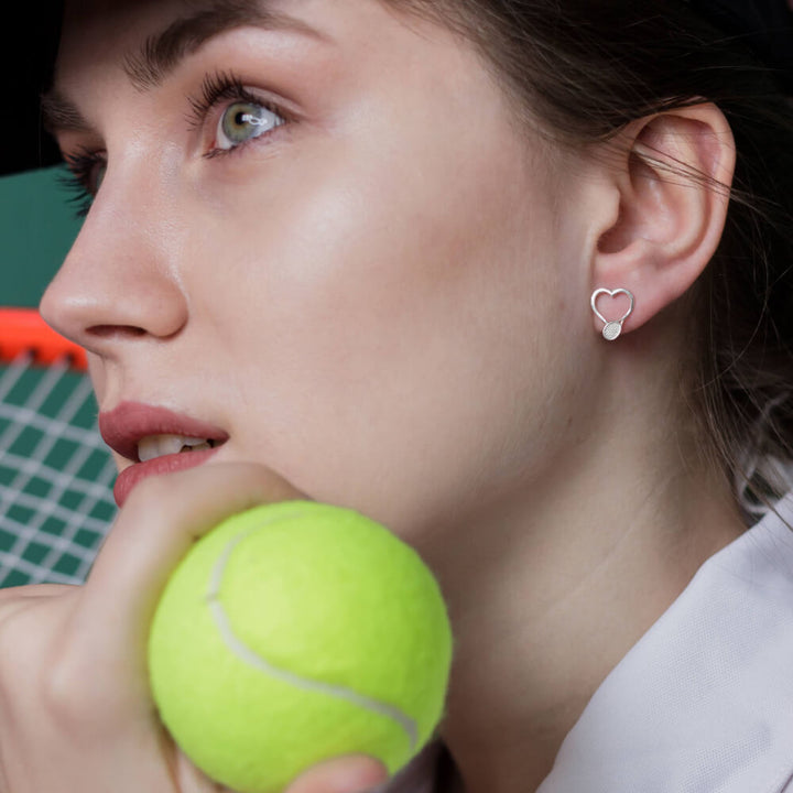 Tennisschläger Ohrstecker